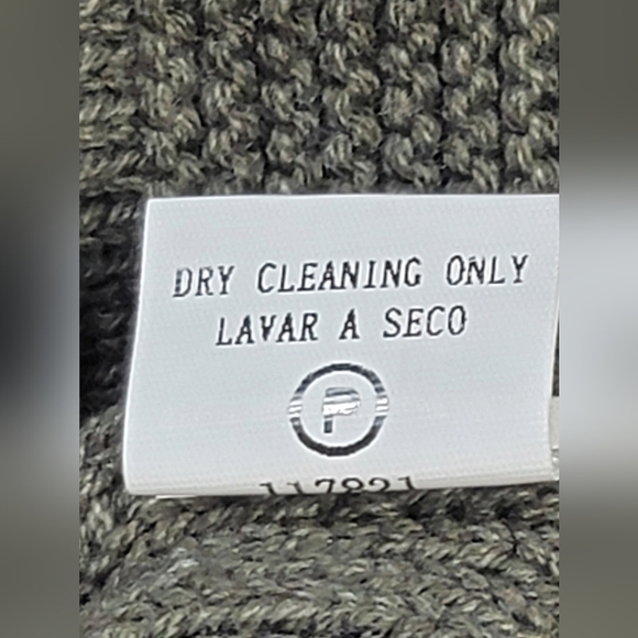 Pink Clover StitchFix Gabriel Size Medium Olive Green Mock Neck Textured Sweater - Picture 11 of 11